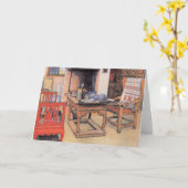 Carte La peinture de Carl Larsson, Cache-cache, (Fleur jaune)