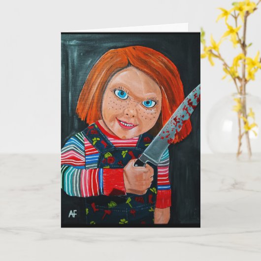 Carte La peinture de poupée par Alfred Fox (Fleur jaune)