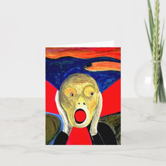 Carte La peinture inspirée de Le Cri (Devant)