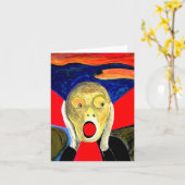 Carte La peinture inspirée de Le Cri (Fleur jaune)