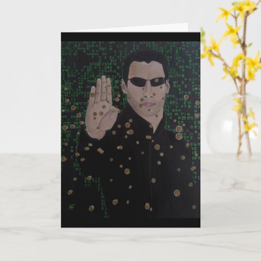 Carte La peinture unique d'Alfred Fox (Fleur jaune)