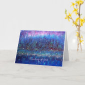 Carte La pensée à vous cardent (Fleur jaune)