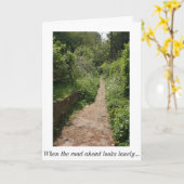 Carte la pensée à vous cardent (Fleur jaune)