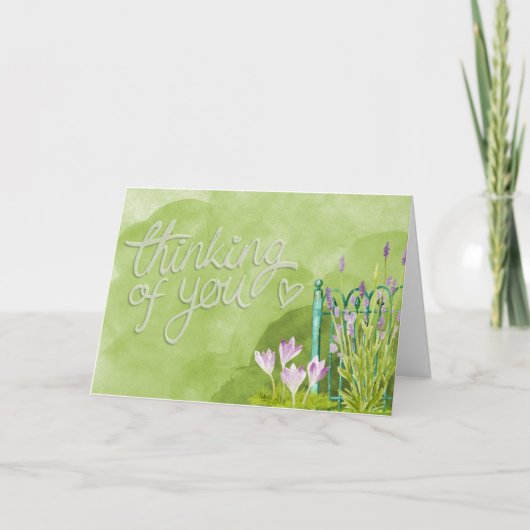 Carte La pensée à vous cardent (Devant)