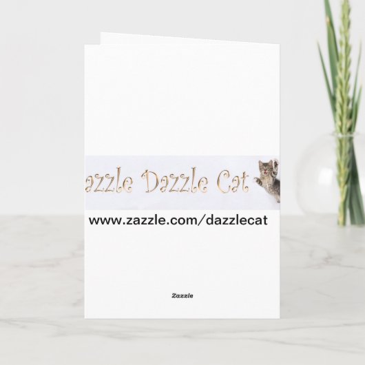 Carte La pensée à vous cardent (Dos)