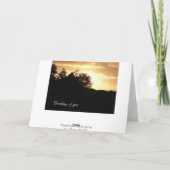 Carte La pensée à vous cardent (Dos)