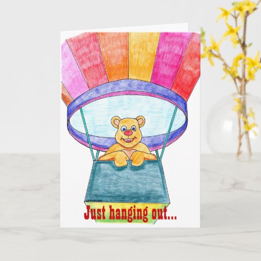 Carte La pensée à vous cardent (Fleur jaune)