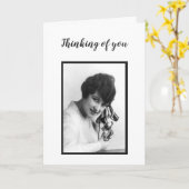 Carte La pensée à vous sourient sur ma photo de cru de (Fleur jaune)