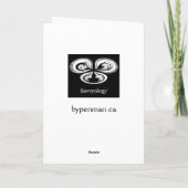 Carte La pensée bleue de sérénité à vous cardent (Dos)