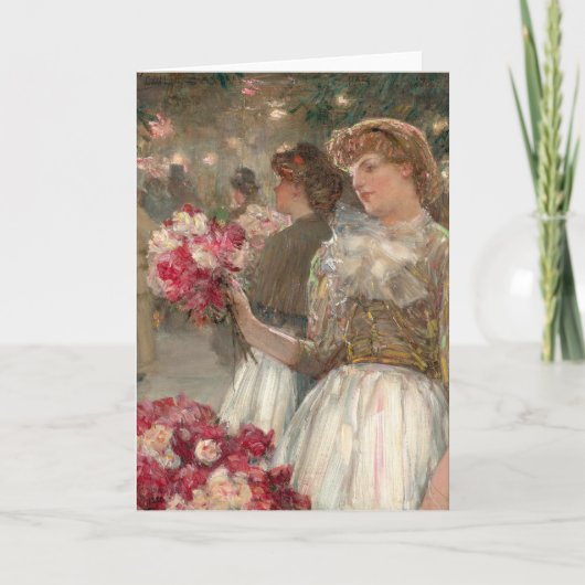 Carte La Peony Girl | Childe Hassam (Devant)