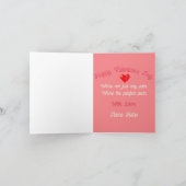 Carte La Perfect Pear : Punny Valentine Card (Intérieur)