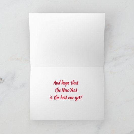 CARTE LA PÉRIODE "LA PLUS MERVEILLEUSE DE L'ANNÉE" NOËL (Intérieur)