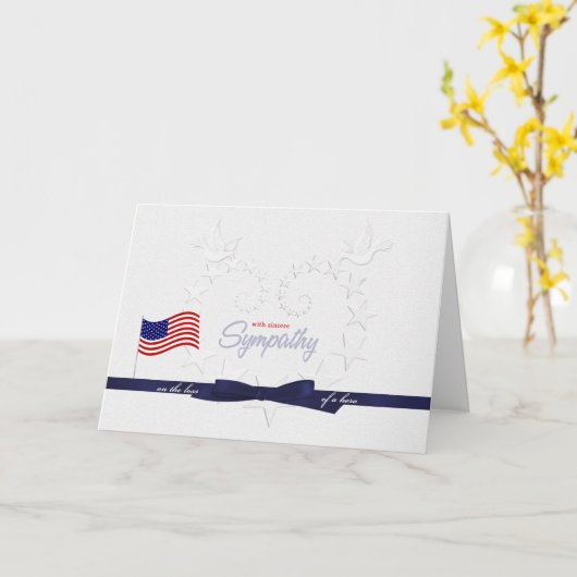 Carte La perte de sympathie militaire d'un héros (Fleur jaune)