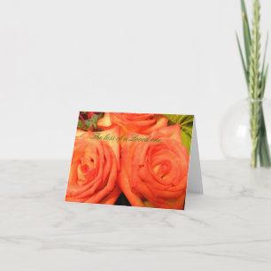 Carte La perte d'un Amoureux..