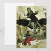 Carte La peste d'Arnold Bocklin, symbolisme Vintage (Devant / Derrière)