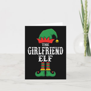 Carte La petite amie Elf Christmas Pajama Family Matchin