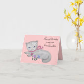 Carte La Petite Caricature de Birthday (Fleur jaune)