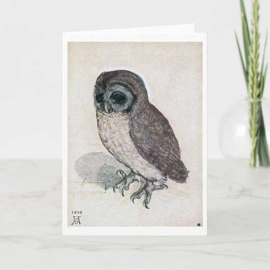 Carte La Petite Chouette, Albrecht Durer (Devant)