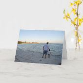 Carte La petite fille à son papa (Fleur jaune)