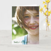 Carte La petite fille du papa (Fleur jaune)