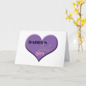 Carte La petite fille du papa - fête des pères heureuse (Fleur jaune)