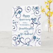 Carte La petite-fille moderne et son anniversaire de mar (Fleur jaune)