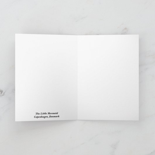 Carte La petite sirène (Intérieur)