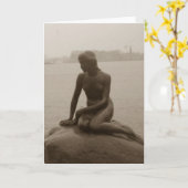 Carte La petite sirène (Fleur jaune)