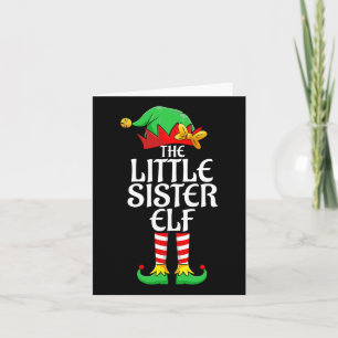 Carte La petite soeur Elf Xmas Matching Fami de Noël