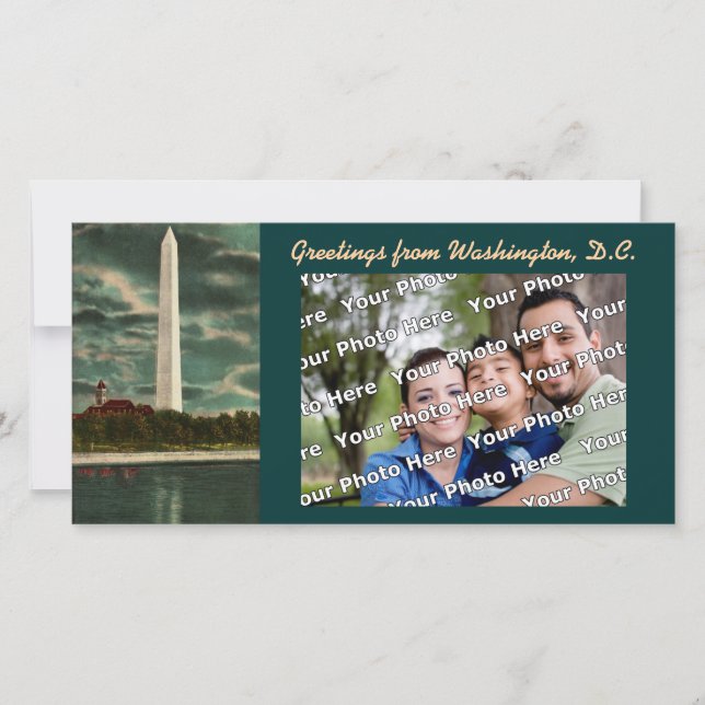 Carte La photo du monument de Washington (Devant)