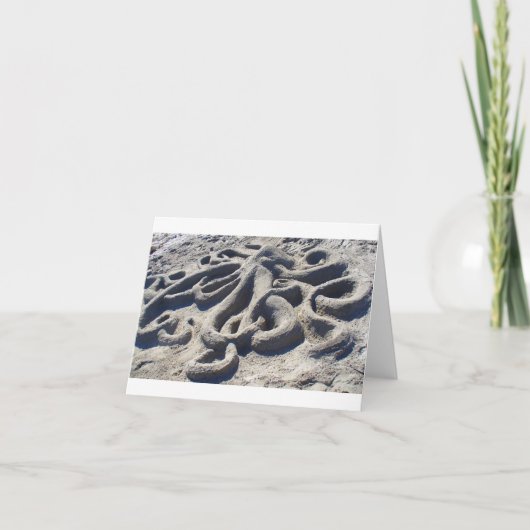 Carte La pieuvre dans le sable (Devant)