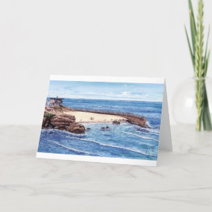 CARTE LA PISCINE DES ENFANTS AVEC SEALSL, LA JOLLA, LA