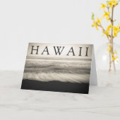 Carte La plage de Big Island Hawaii | Joyeux Anniversair (Fleur jaune)