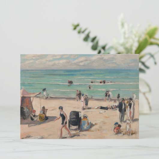 Carte La Plage de Fort-Mahon | Albert André (Debout devant)