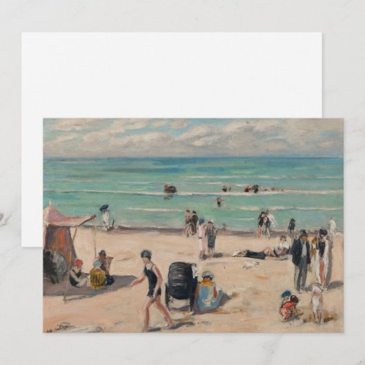 Carte La Plage de Fort-Mahon | Albert André (Devant / Derrière)