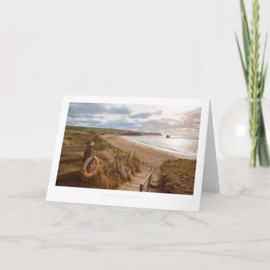 Carte La plage de Thurlestone (Devant)