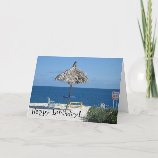 Carte La plage des Caraïbes (Devant)