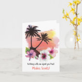 Carte La Plage Tropicale Donne Des Parfums (Fleur jaune)