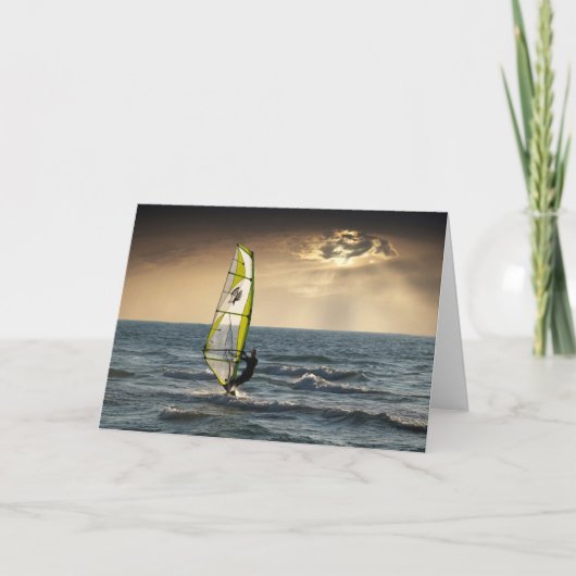 Carte La planche à voile (Devant)