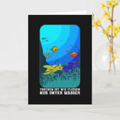 Carte La plongée est comme voler Vêtements de plongeur e (Fleur jaune)