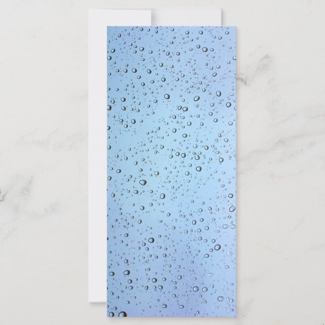Carte La pluie tombe sur une vitre (Devant)
