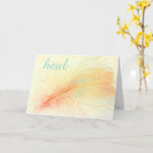 Carte La Plume De La Nature Se Rendre Bien (Fleur jaune)