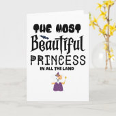 Carte La plus belle princesse de tout le pays (Fleur jaune)