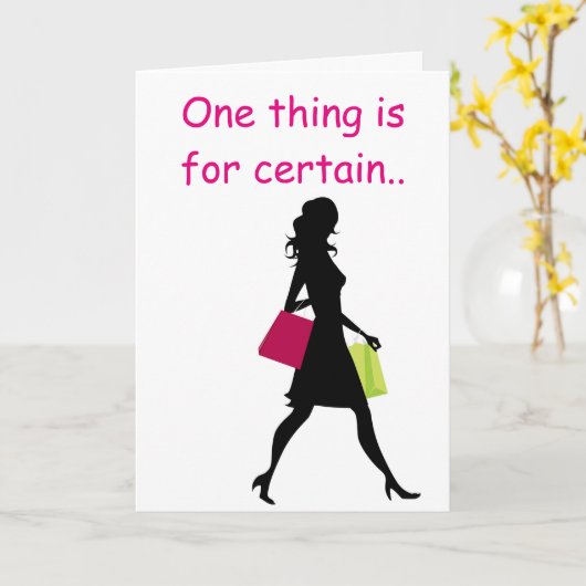 CARTE LA PLUS FABULEUSE 40 ANS SHOPPER-40E ANNIVERSAIRE (Fleur jaune)