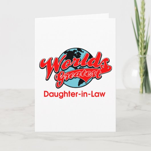 Carte La plus grande belle-fille du monde (Devant)