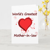 Carte La plus grande belle-mère du monde (Fleur jaune)