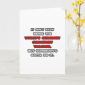 Carte La plus grande blague d'enseignant en chimie du mo (Fleur jaune)