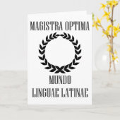 Carte La plus grande enseignante latine du monde (Femme) (Fleur jaune)