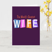 Carte La plus grande femme du monde de Retro (Fleur jaune)