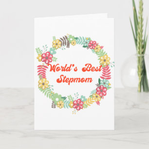 Carte La plus grande fête des mères Stepmère du monde